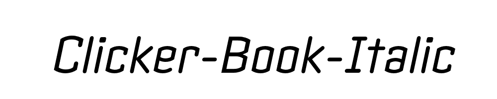 Clicker-Book-Italic