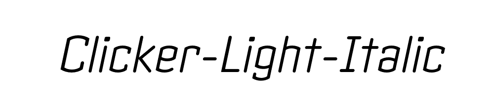 Clicker-Light-Italic