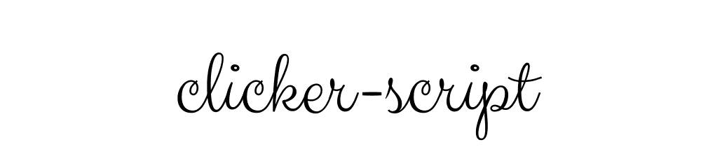 clicker-script font Full Family Free [Download Now]