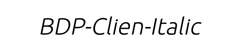 BDP-Clien-Italic