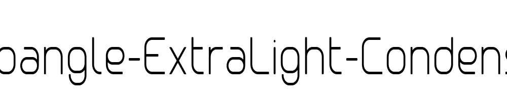 Clipangle-ExtraLight-Condensed