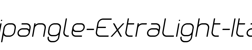 Clipangle-ExtraLight-Italic