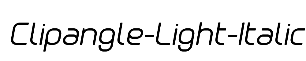 Clipangle-Light-Italic