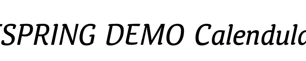  DEMO Calendula Italic