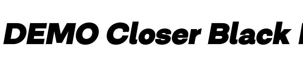 FSP DEMO Closer Black Italic