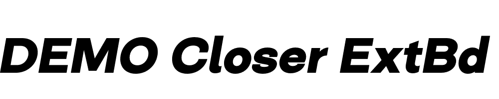 FSP DEMO Closer ExtBd Italic