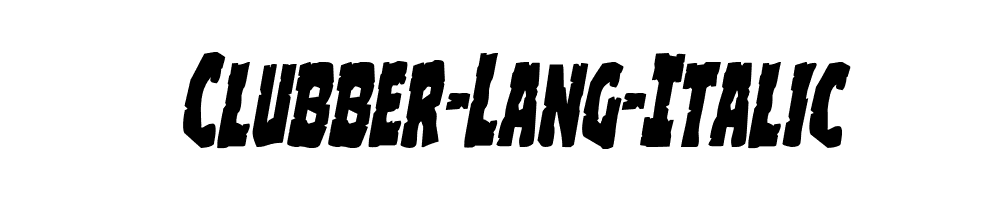 Clubber-Lang-Italic