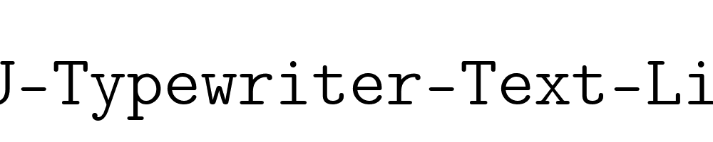 CMU-Typewriter-Text-Light