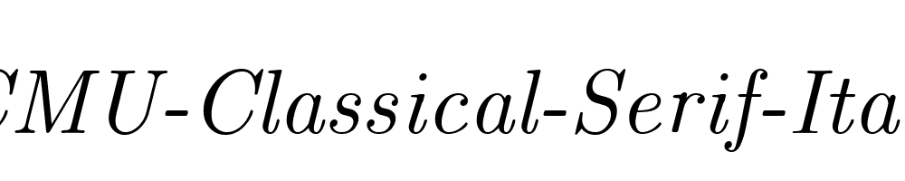 CMU-Classical-Serif-Italic