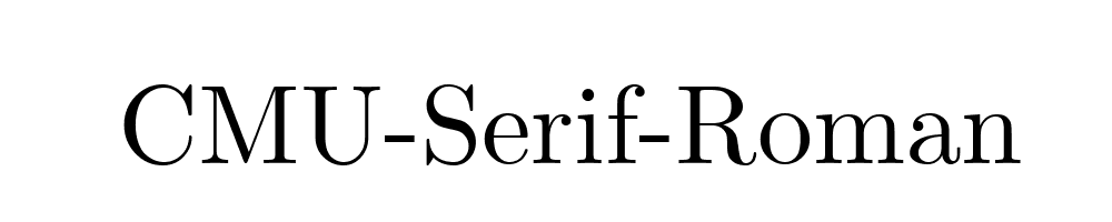 CMU-Serif-Roman