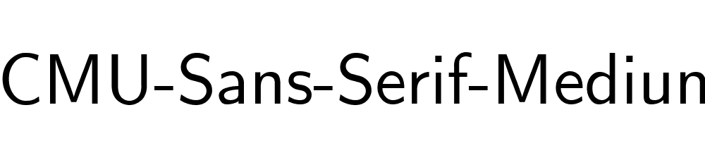 CMU-Sans-Serif-Medium