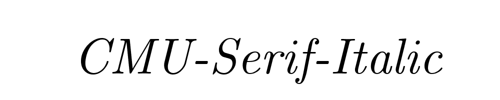 CMU-Serif-Italic