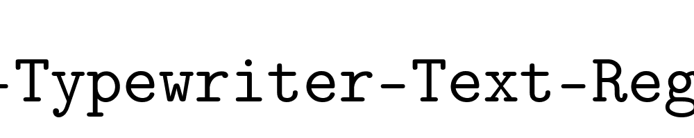 CMU-Typewriter-Text-Regular