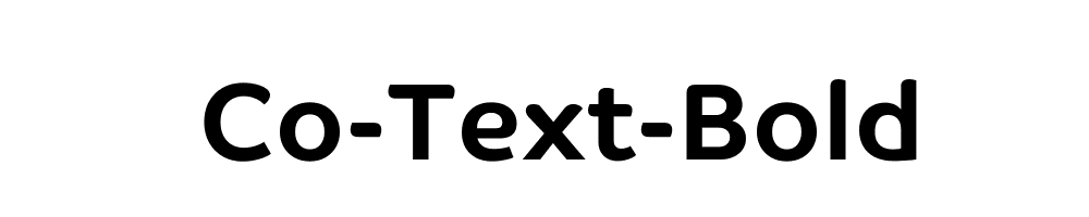 Co-Text-Bold