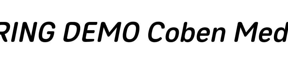  DEMO Coben Medium Italic