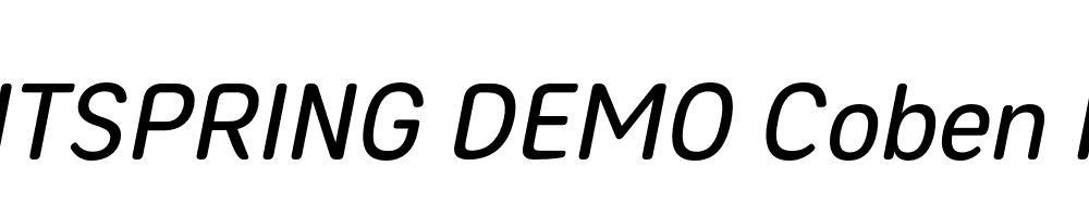  DEMO Coben Italic