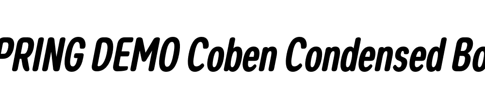  DEMO Coben Condensed Bold Italic