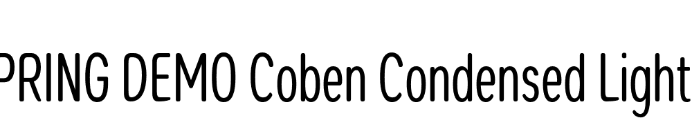  DEMO Coben Condensed Light Regular