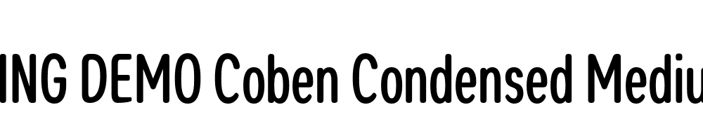  DEMO Coben Condensed Medium Regular