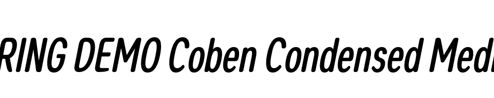  DEMO Coben Condensed Medium Italic