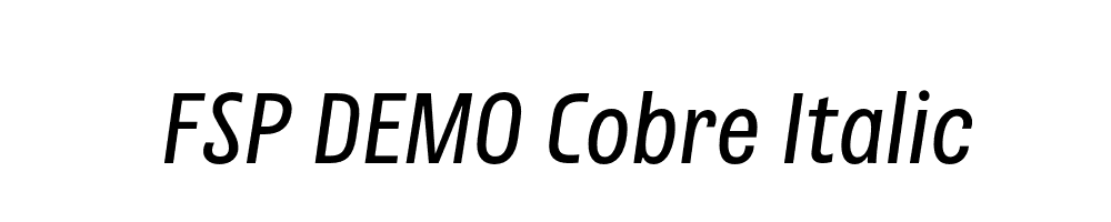 FSP DEMO Cobre Italic