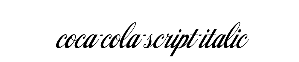 Coca Cola Script Italic