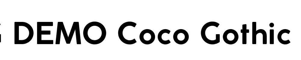  DEMO Coco Gothic Alternate Bold