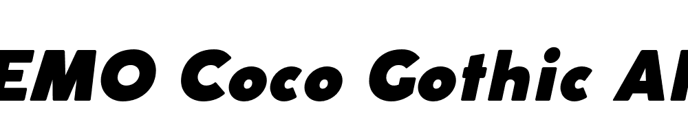  DEMO Coco Gothic Alternate Fat Italic