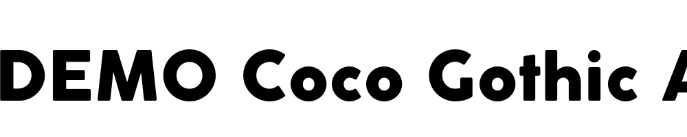  DEMO Coco Gothic Alternate Heavy