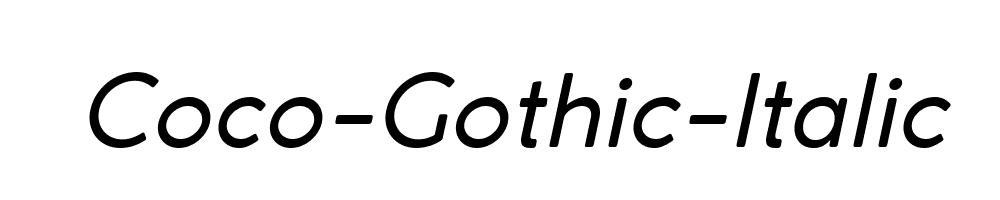 Coco-Gothic-Italic