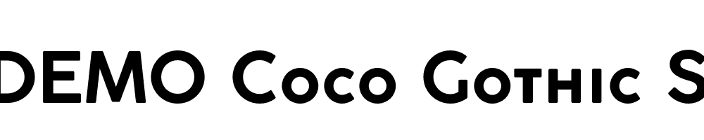  DEMO Coco Gothic Small Caps Bold