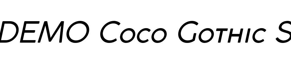  DEMO Coco Gothic Small Caps Italic