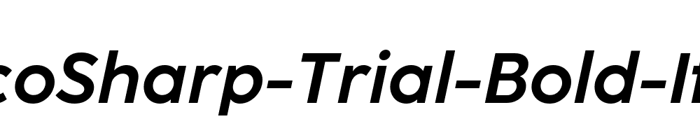 CocoSharp-Trial-Bold-Italic