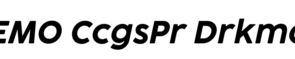 FSP DEMO CcgsPr Drkmd Italic