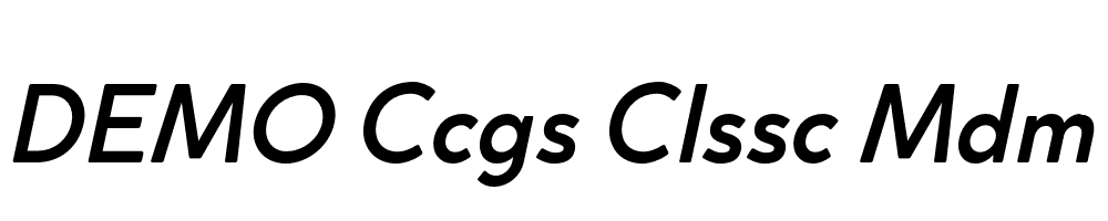 FSP DEMO Ccgs Clssc Mdm Italic