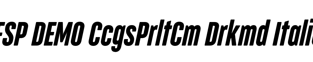 FSP DEMO CcgsPrltCm Drkmd Italic