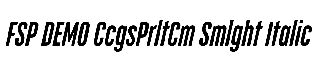 FSP DEMO CcgsPrltCm Smlght Italic