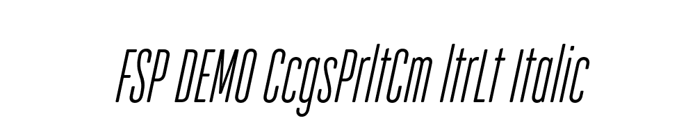 FSP DEMO CcgsPrltCm ltrLt Italic