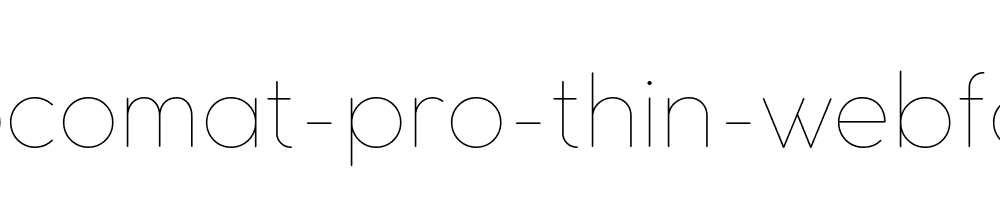 cocomat-pro-thin-webfont