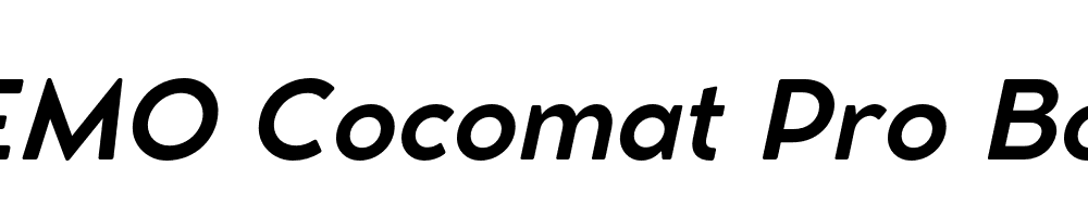 FSP DEMO Cocomat Pro Bold Italic