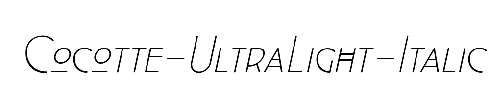 Cocotte-UltraLight-Italic