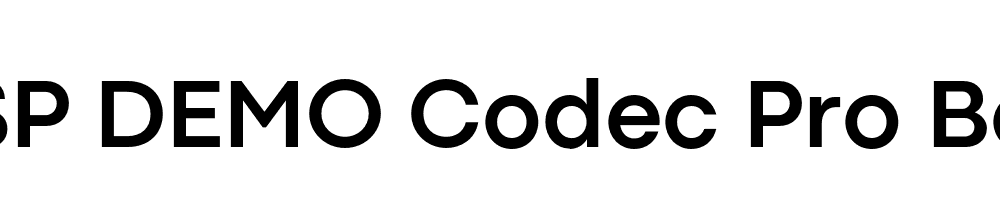 FSP DEMO Codec Pro Bold