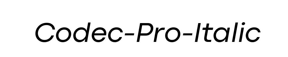 Codec-Pro-Italic