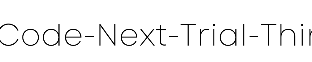 Code-Next-Trial-Thin