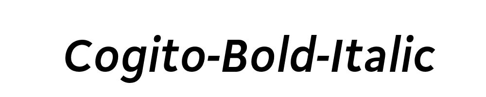 Cogito-Bold-Italic