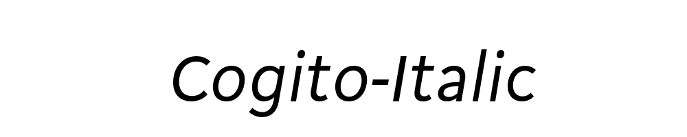 Cogito-Italic