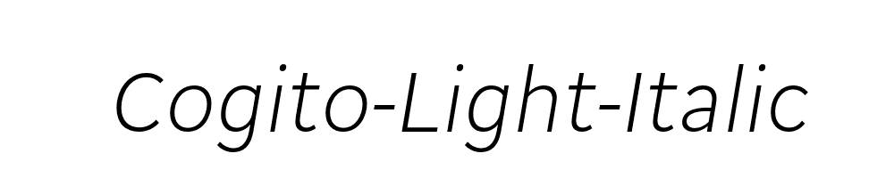 Cogito-Light-Italic