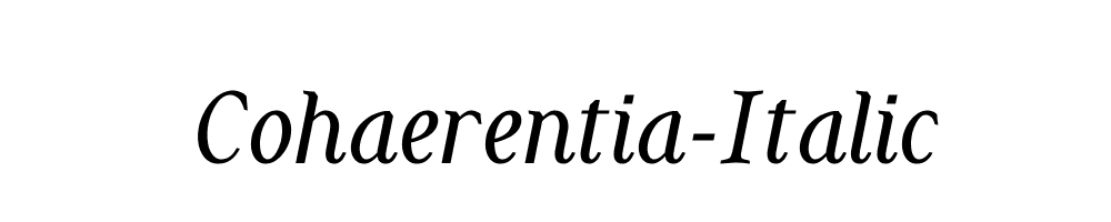 Cohaerentia-Italic