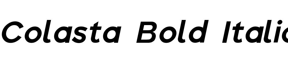 Colasta-Bold-Italic