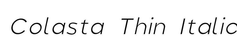 Colasta-Thin-Italic